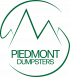 Piedmont Dumpster logo - green